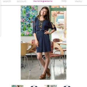 Split Sleeve Nursing Dress